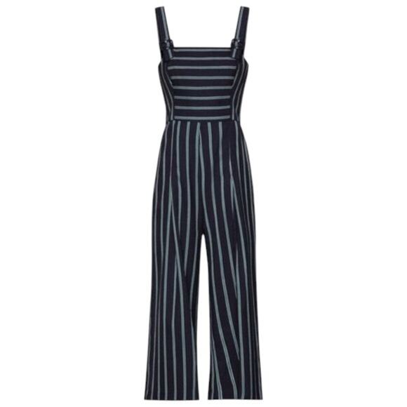 BCBGeneration Navy Buckle Strap Jumpsuit Size 10 - Picture 5 of 8